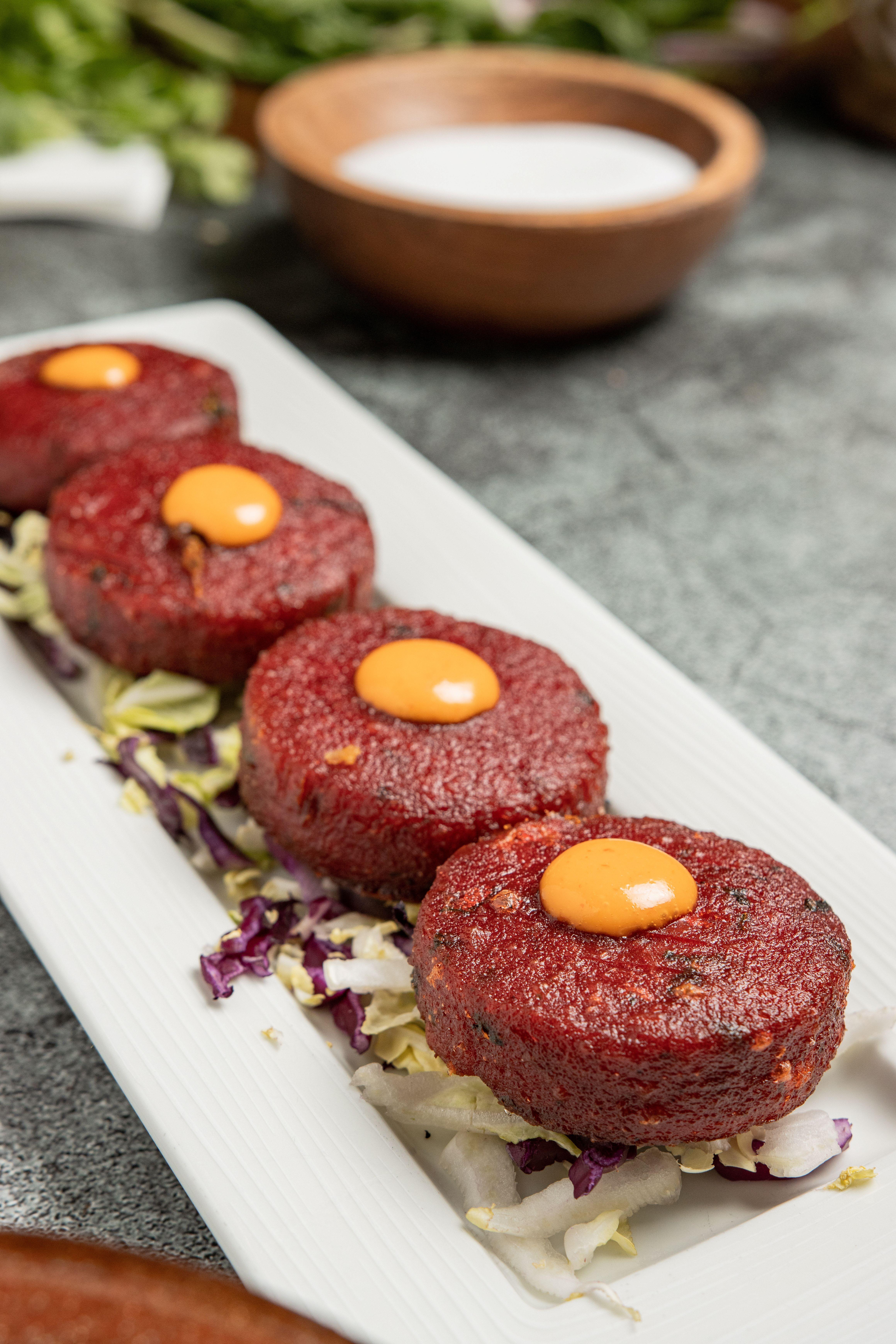 Beet Root Kabab.