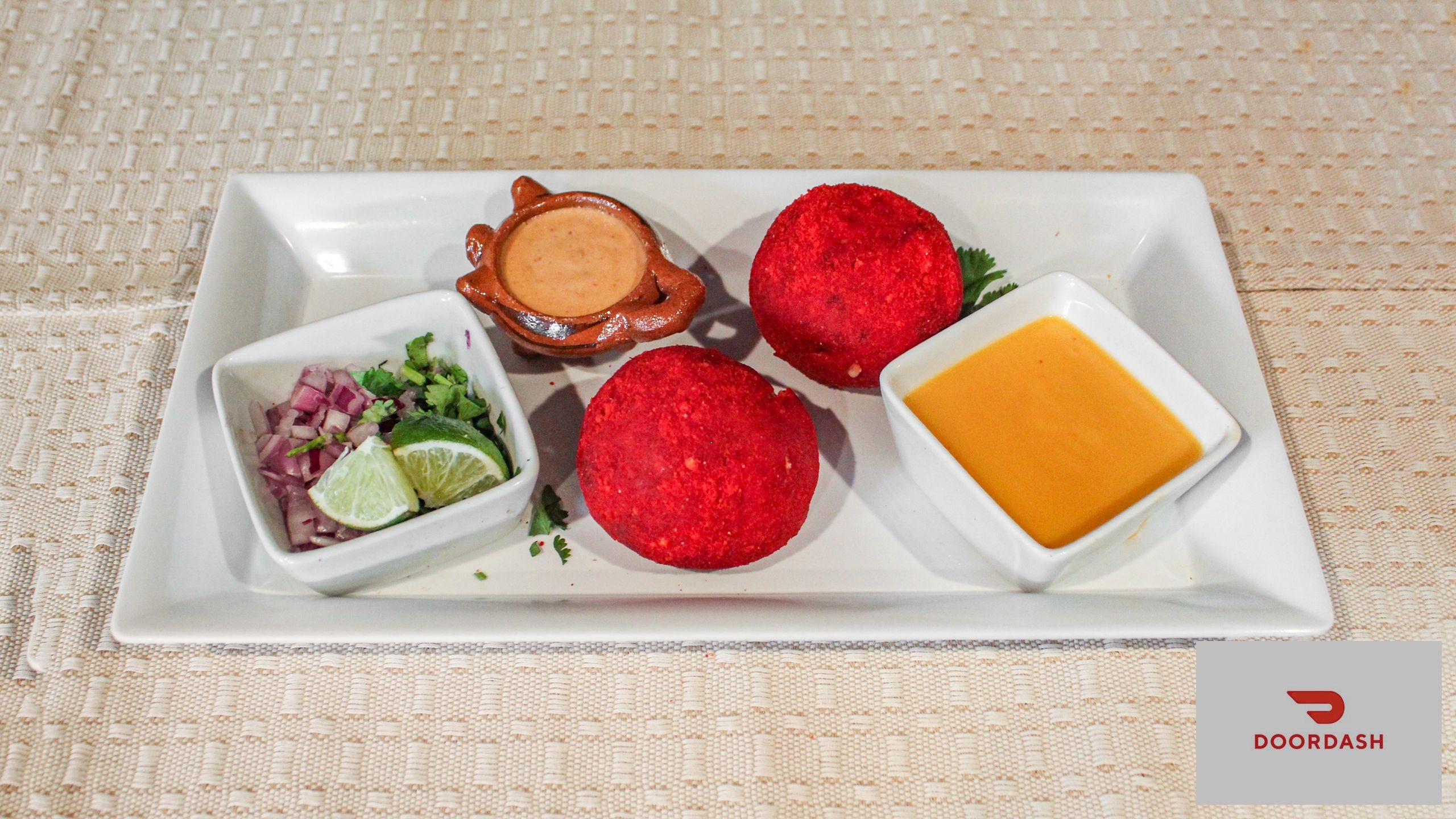 Hot Cheetos Birria Boudin Balls.