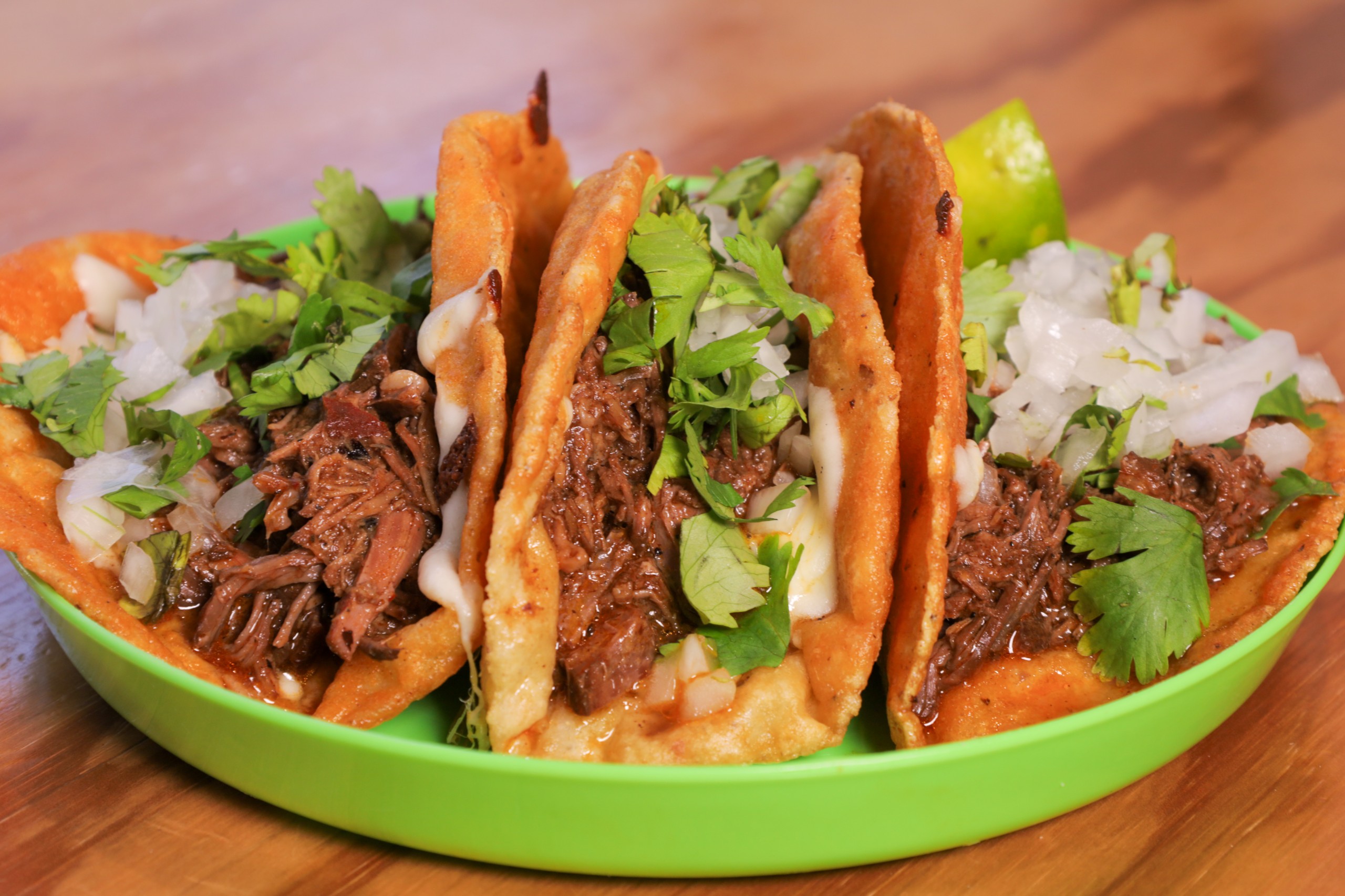 (3) Chofi Queso Birria Tacos.