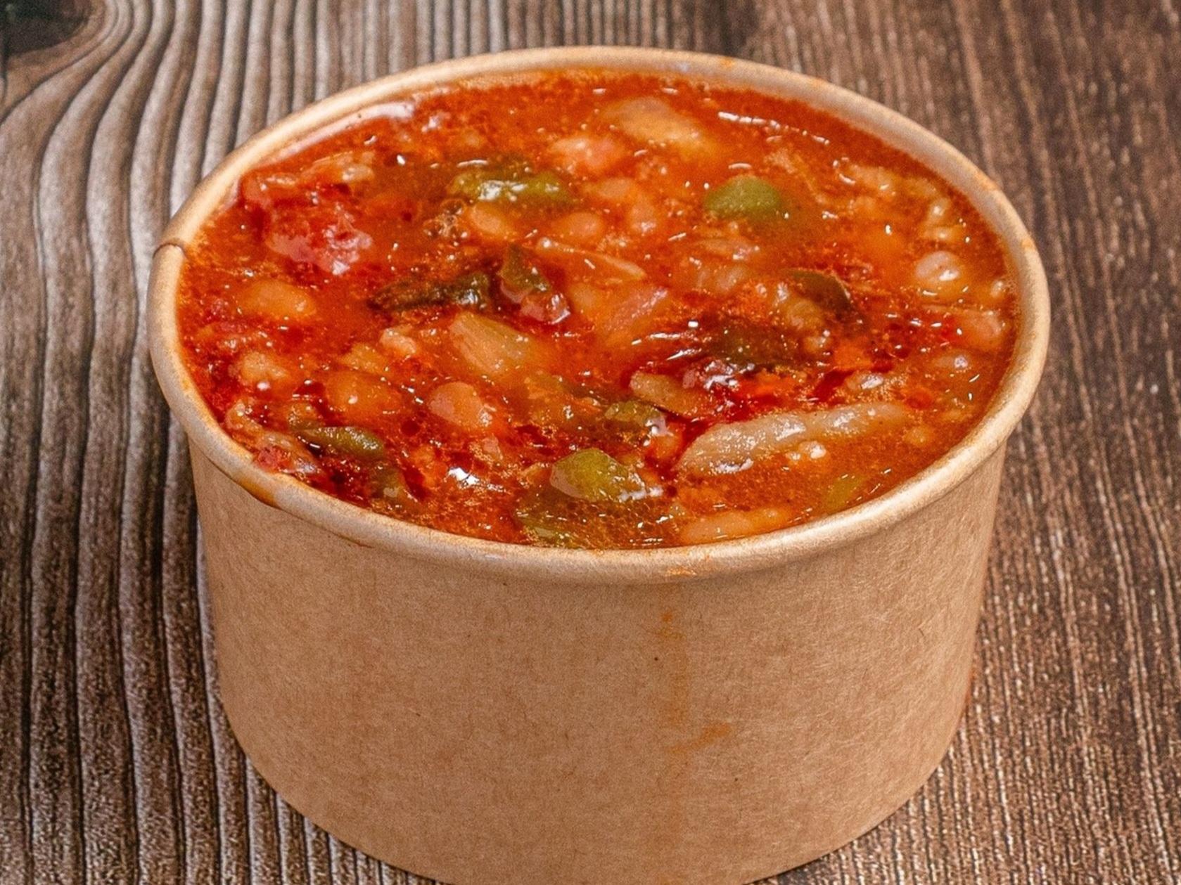 Sweet and smokey cowboy beans.