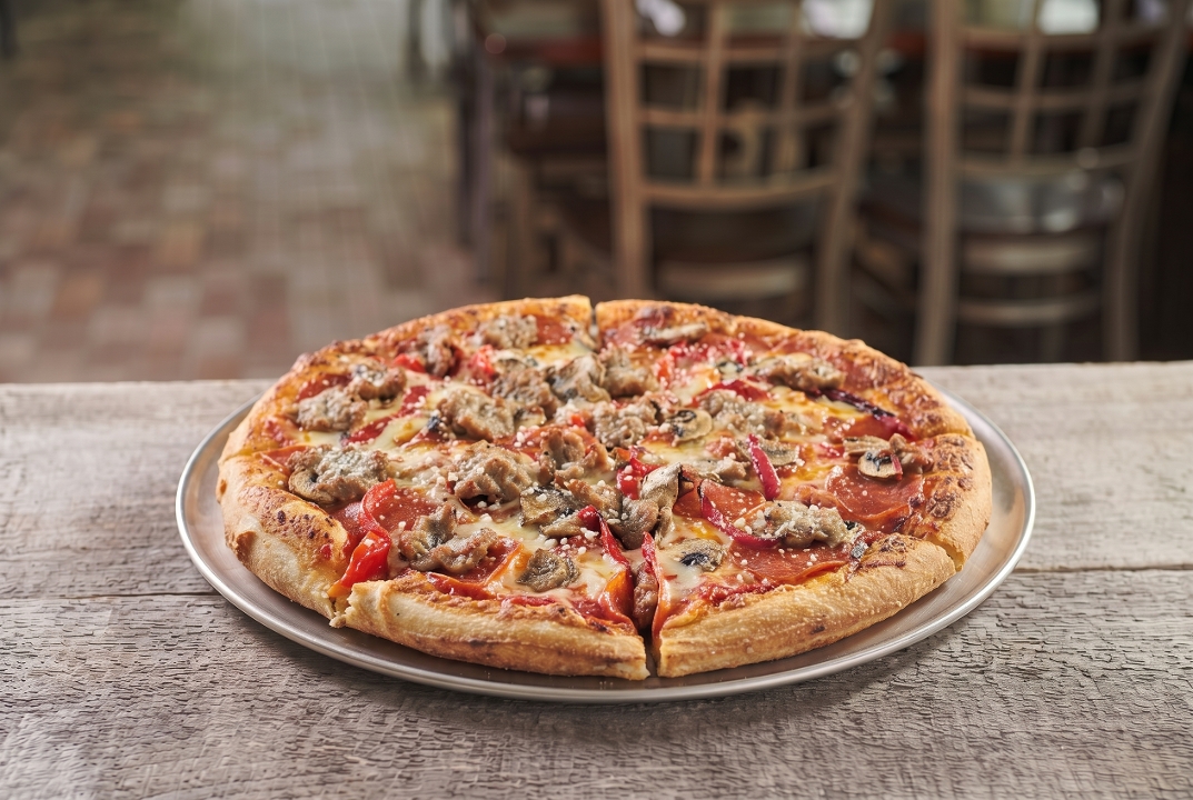 Large 13" Sicilian Pizza.