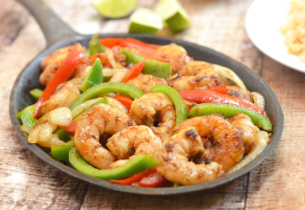 Shrimp Fajitas.