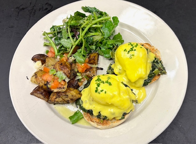 Spinach Benedict.