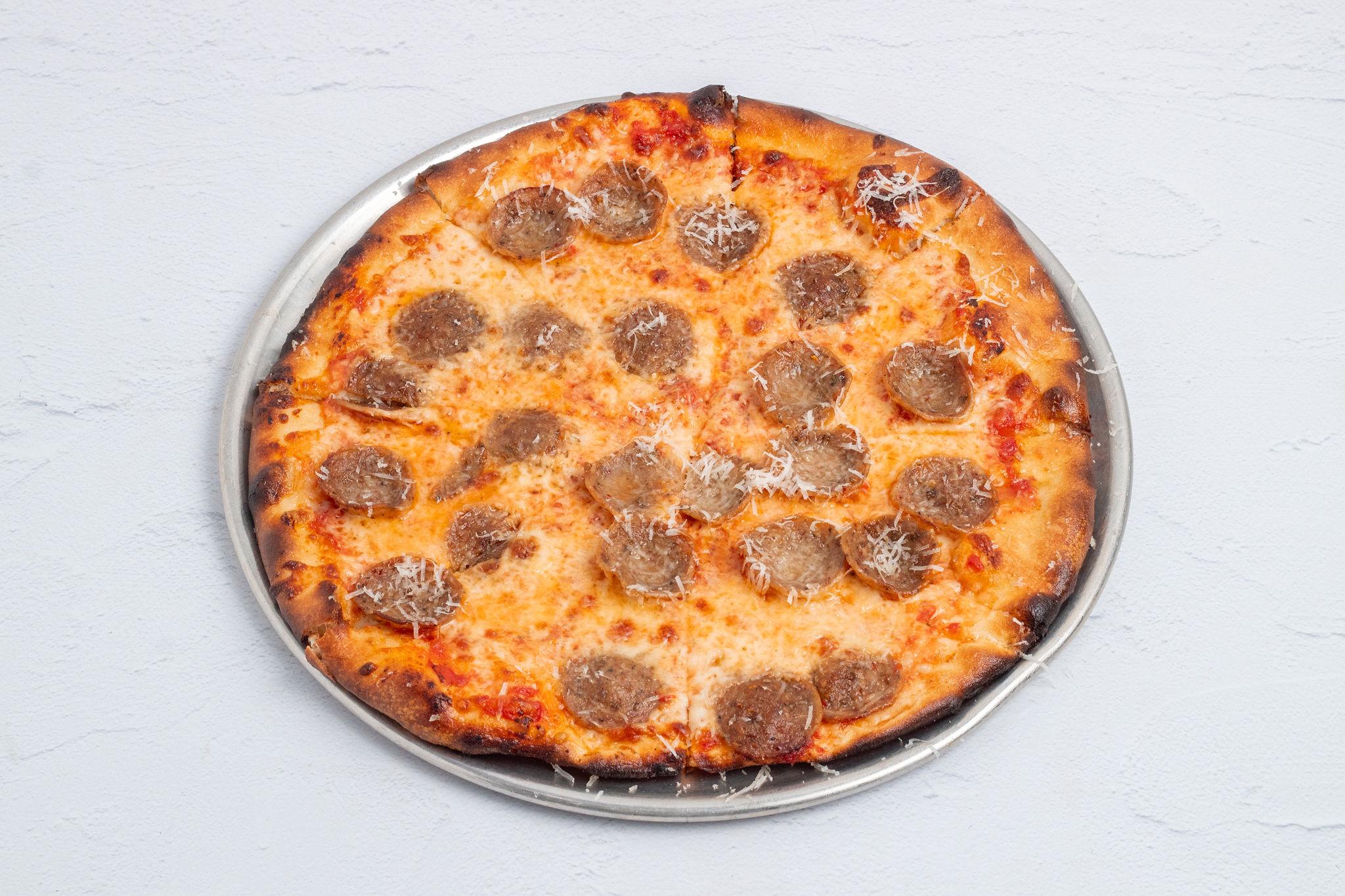 12" Sausage Pizza.