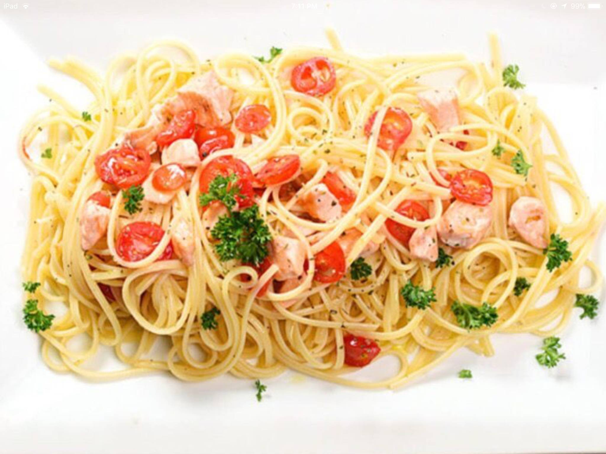 Spaghetti Salmon.