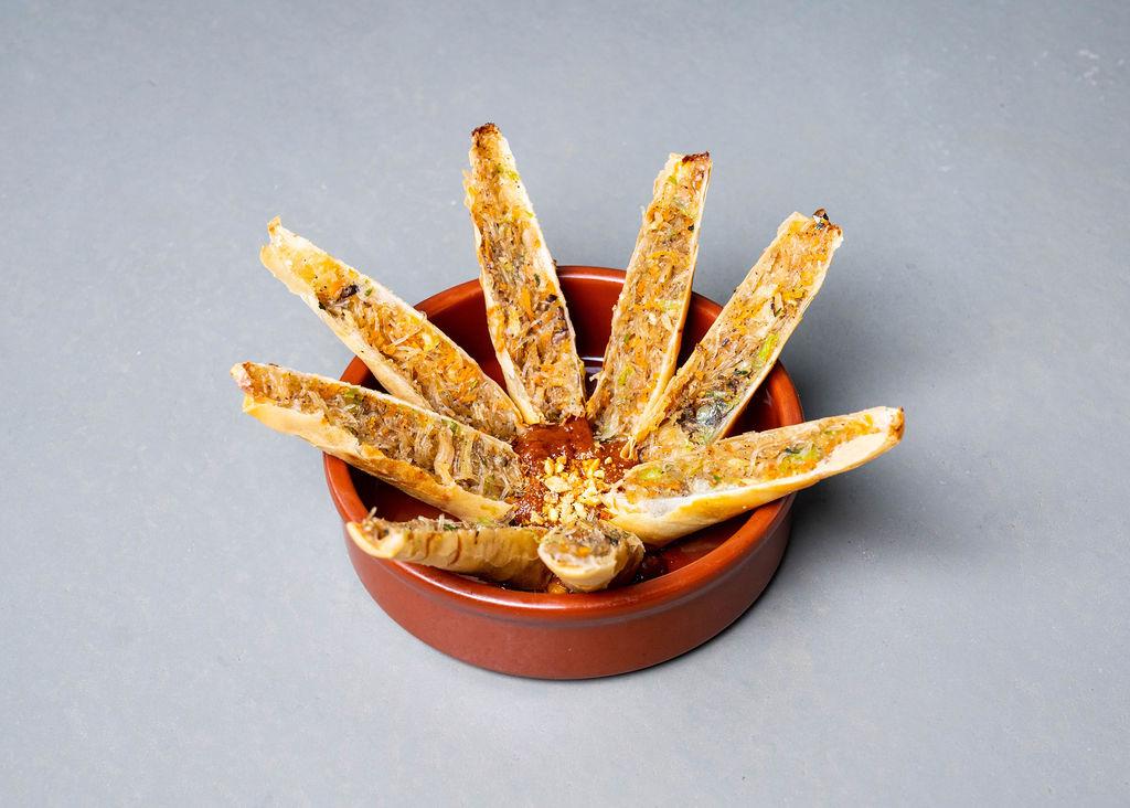 Crispy Egg Rolls.