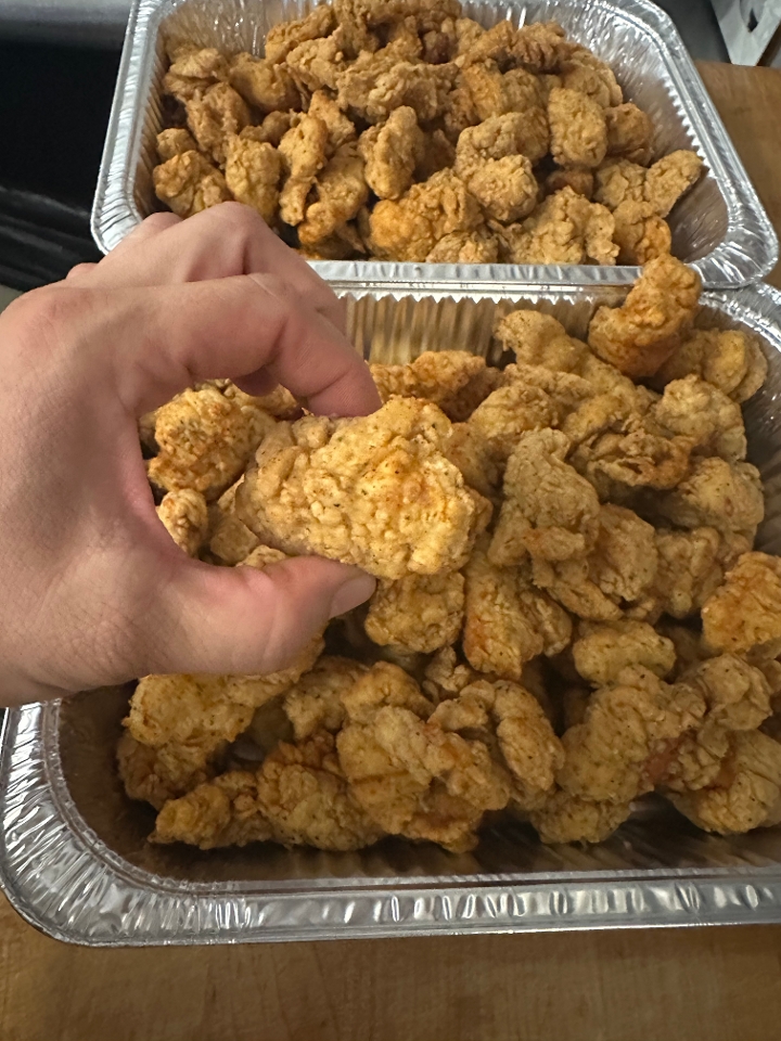 CHICKEN NUGGETS.