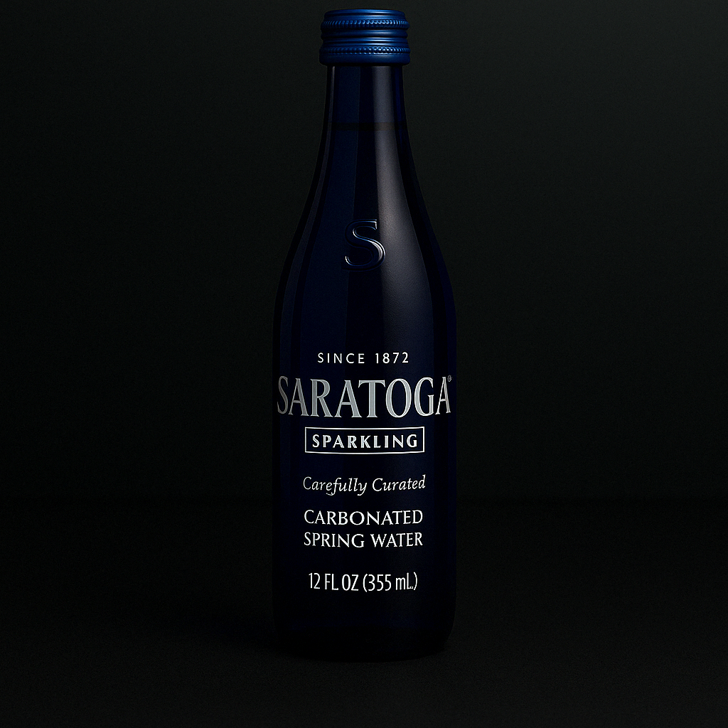 Saratoga Sparkling Water.