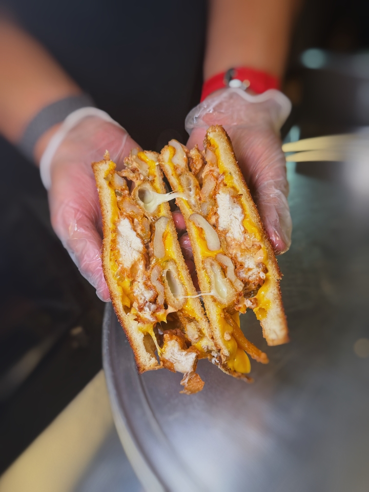 GRILLED CHEESE ANIMAL STYLE.