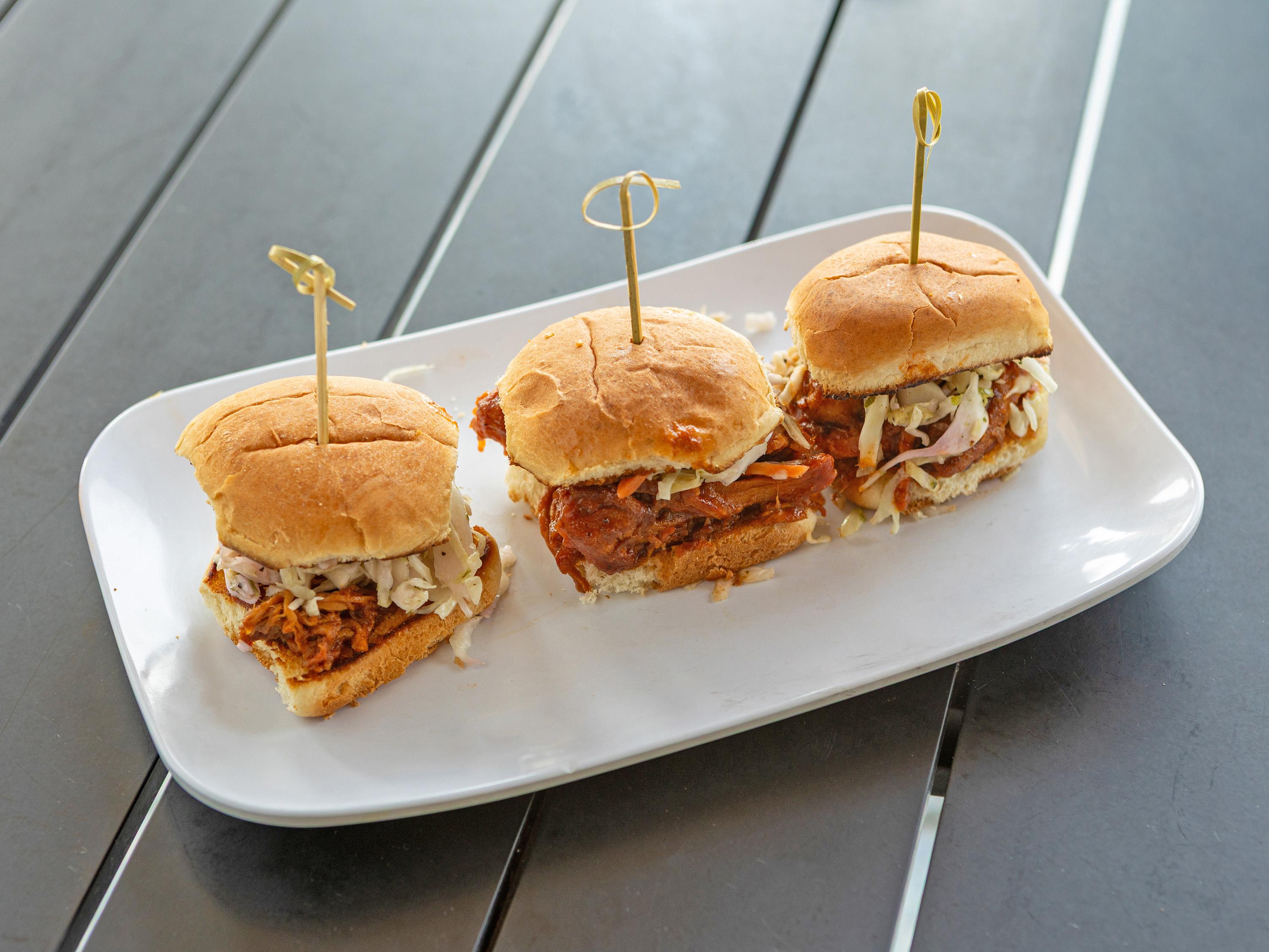 BBQ Pork Sliders.