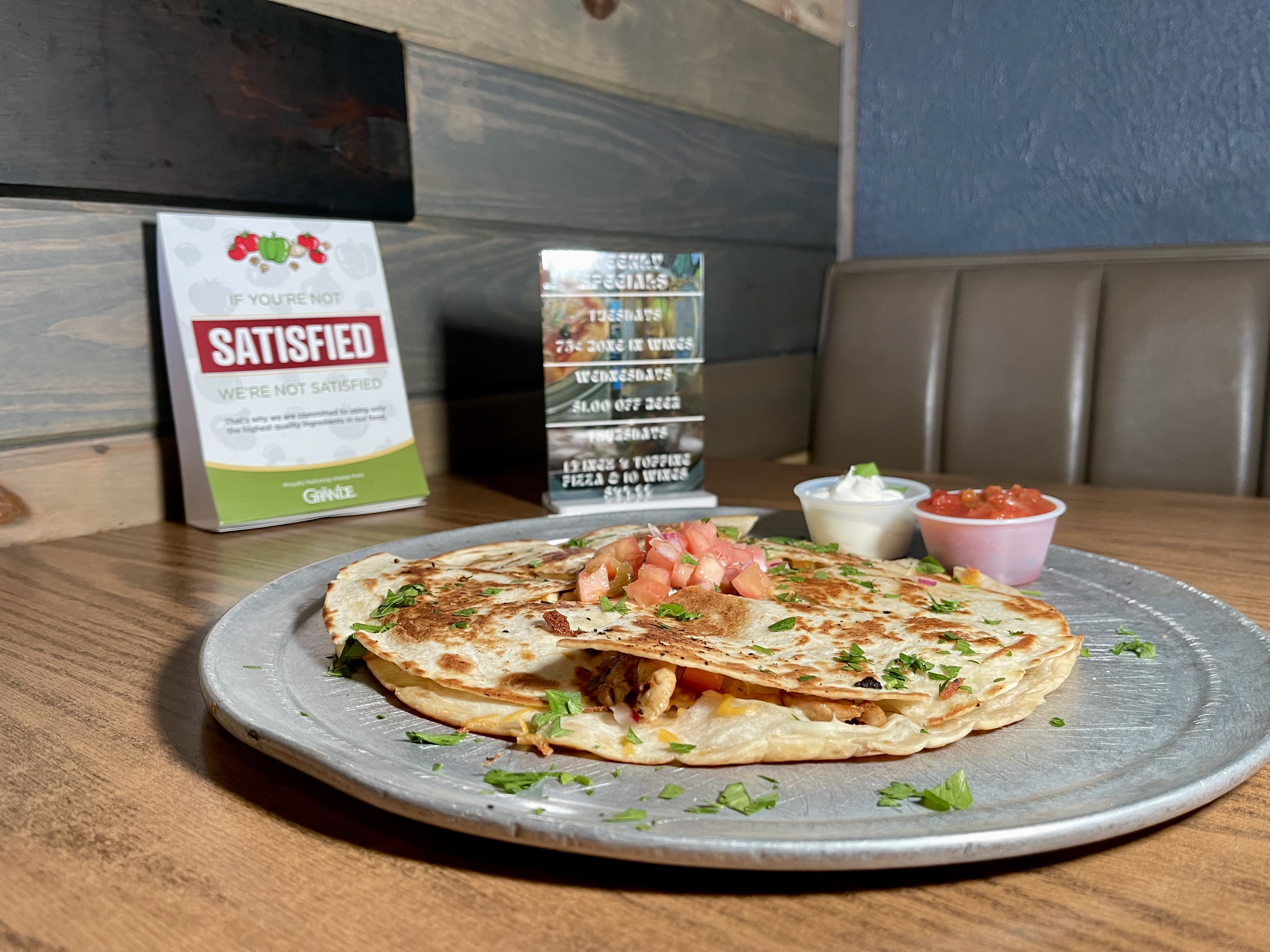 Chicken Quesadilla.