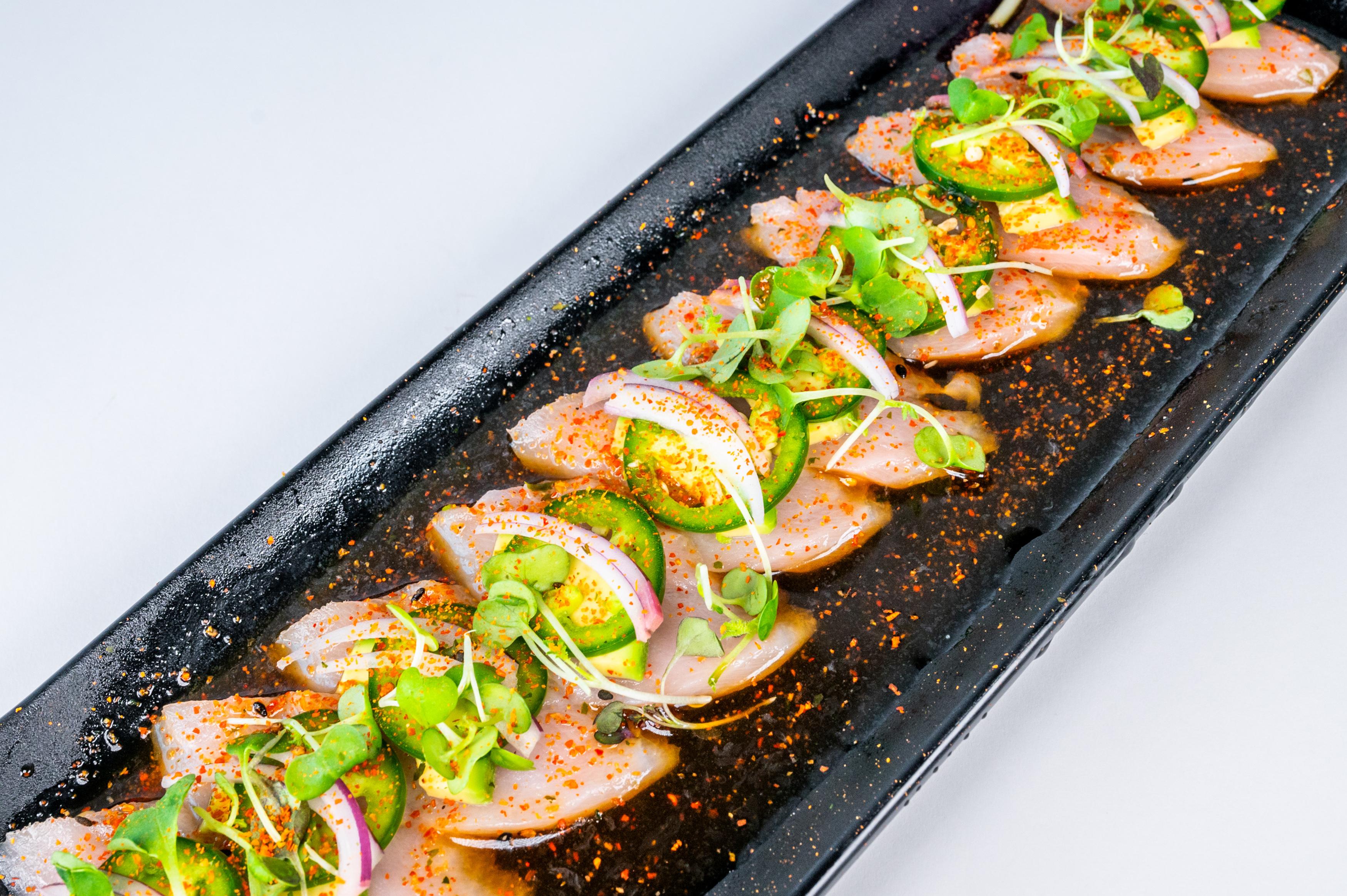 Yellowtail Carpaccio (10pc).
