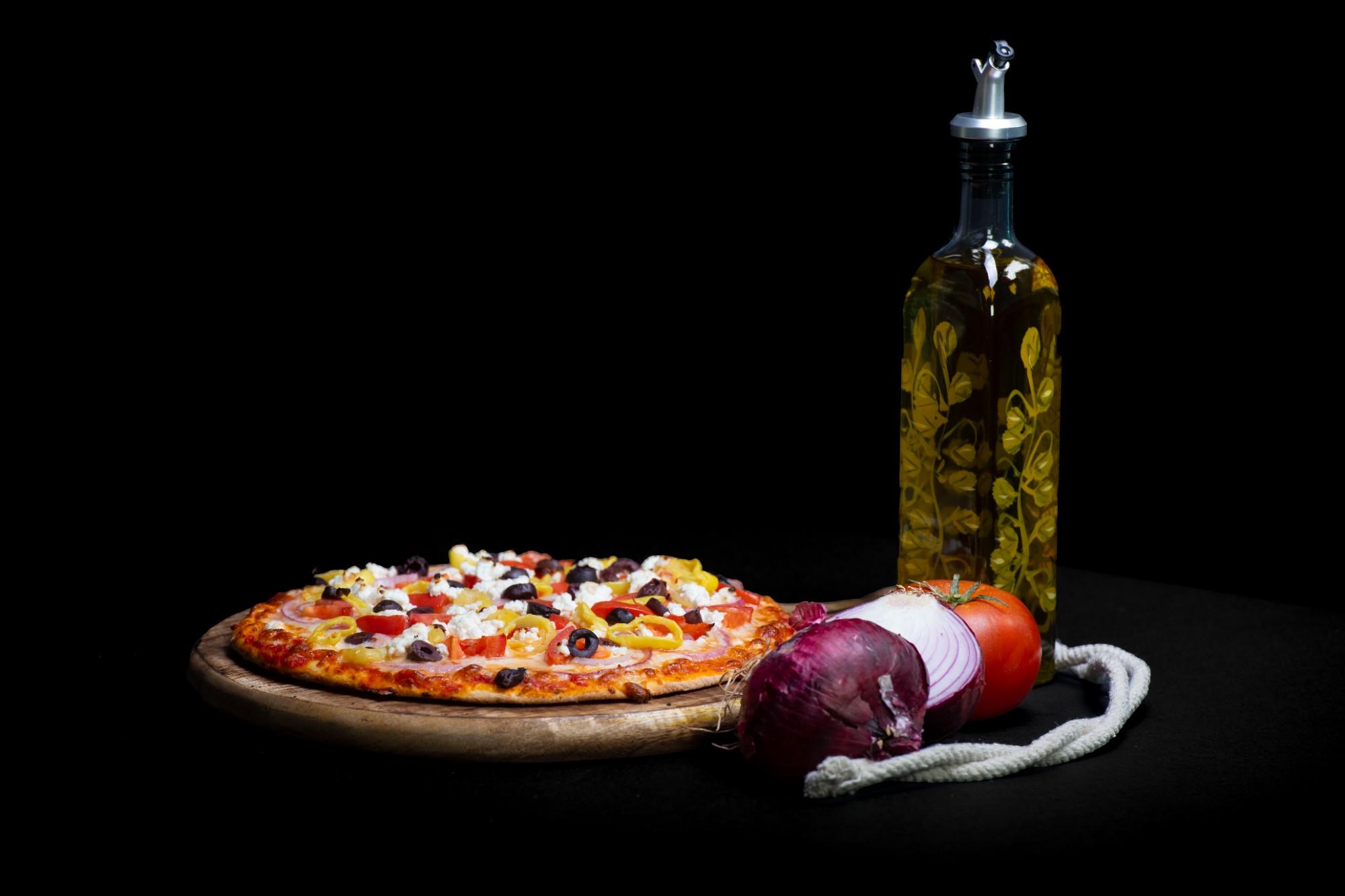 The Mediterranean Pizza.