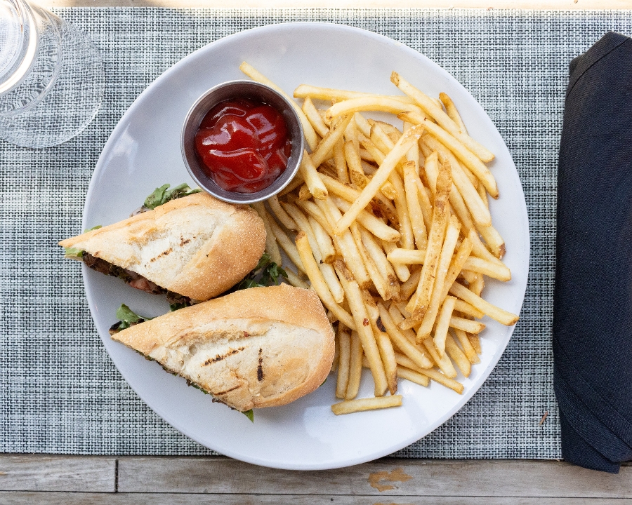 Flank Steak Sandwich.