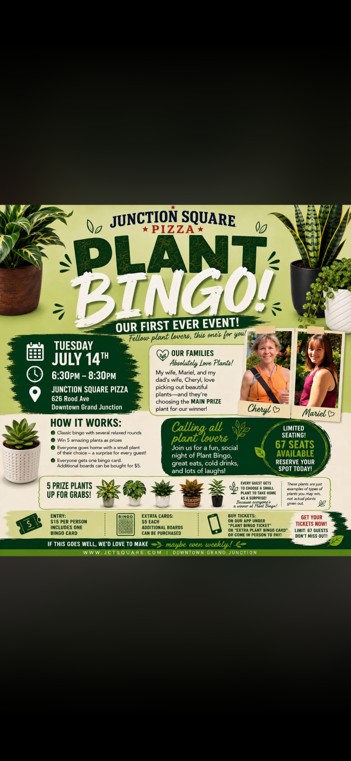 Plant Bingo Ticket (7/14/26).