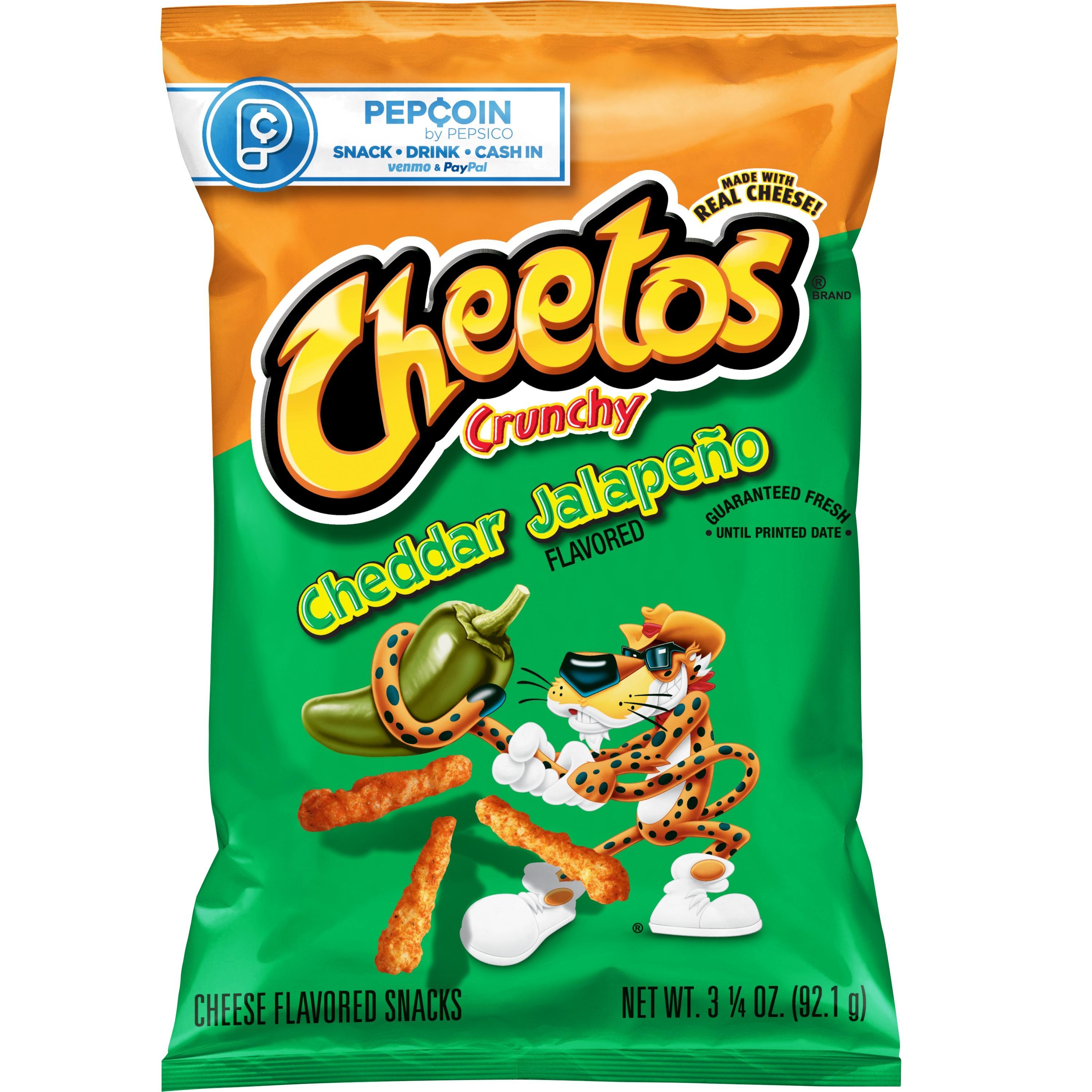 Cheetos Crunchy Cheese Flavored Snacks Jalapeño - 3.25 OZ.