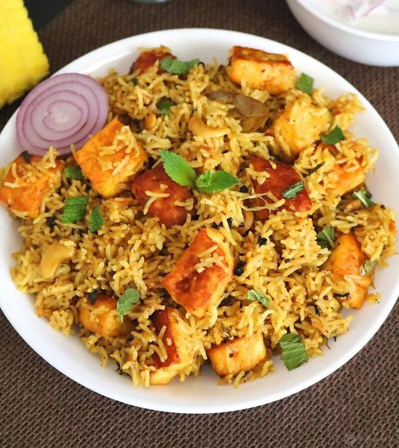 Gongura Paneer Biryani.