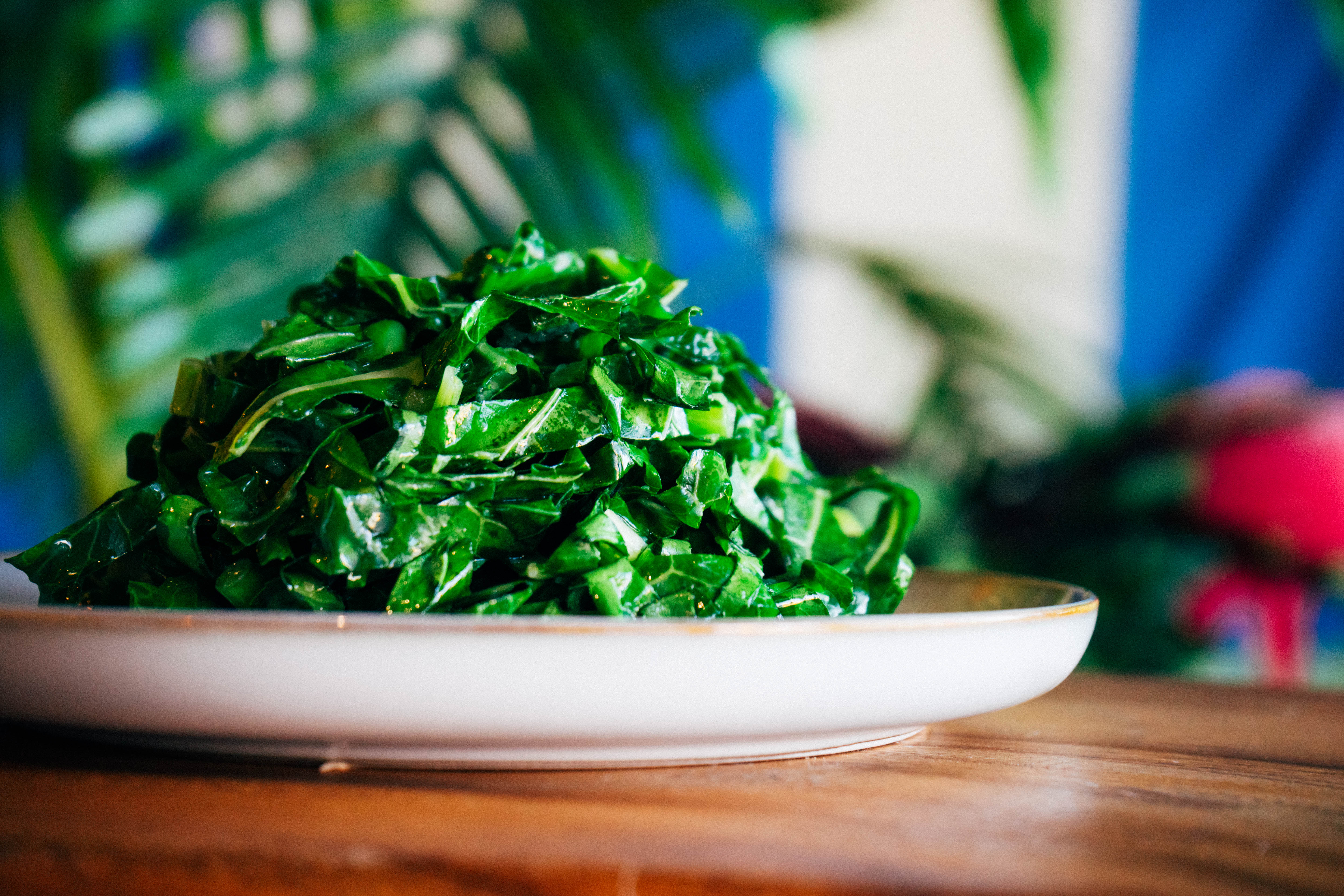 Sauteed Collard Greens.