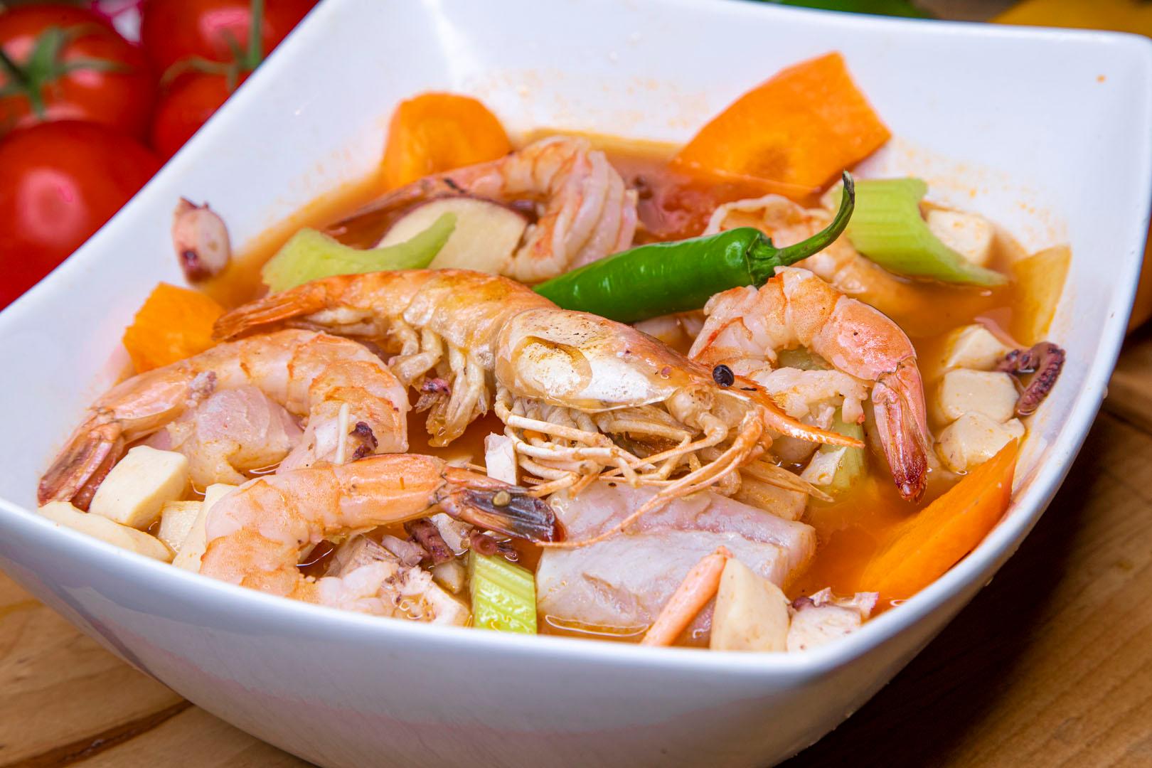Caldo De Mariscos.