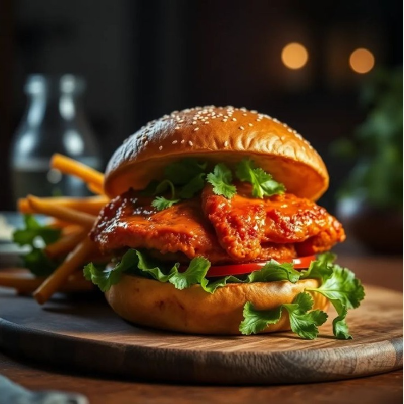Chicken Tikka Burger.