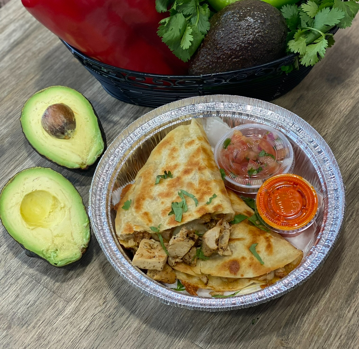 Grilled Chicken Quesadilla.