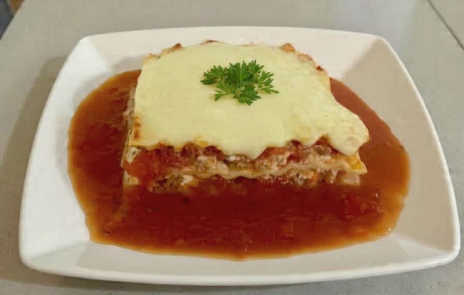 Beef Lasagna.
