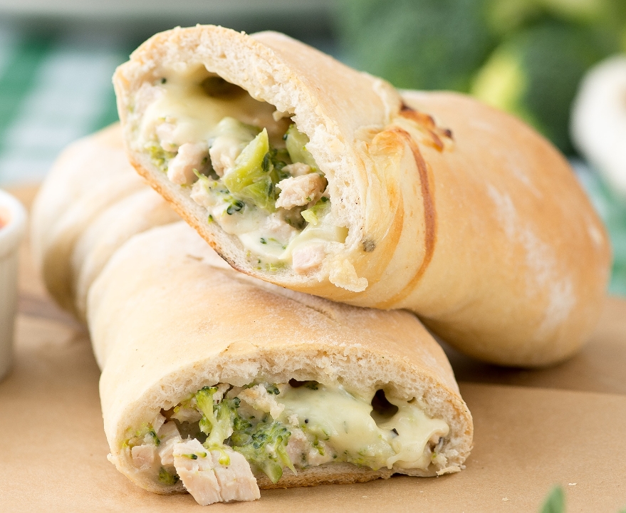 Chicken & Broccoli Stromboli.