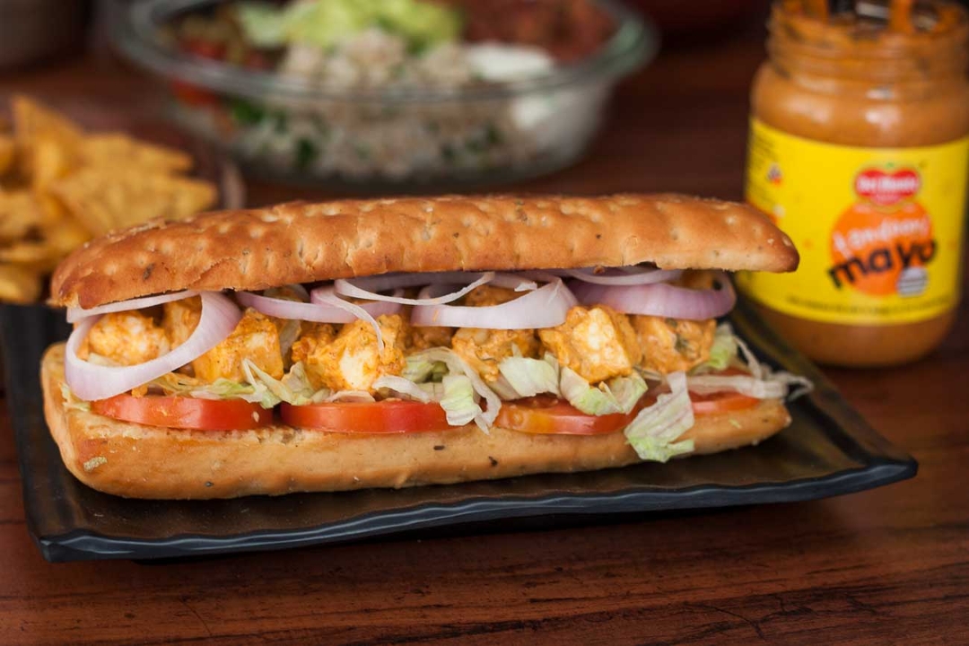 Paneer Tikka Sandwich.