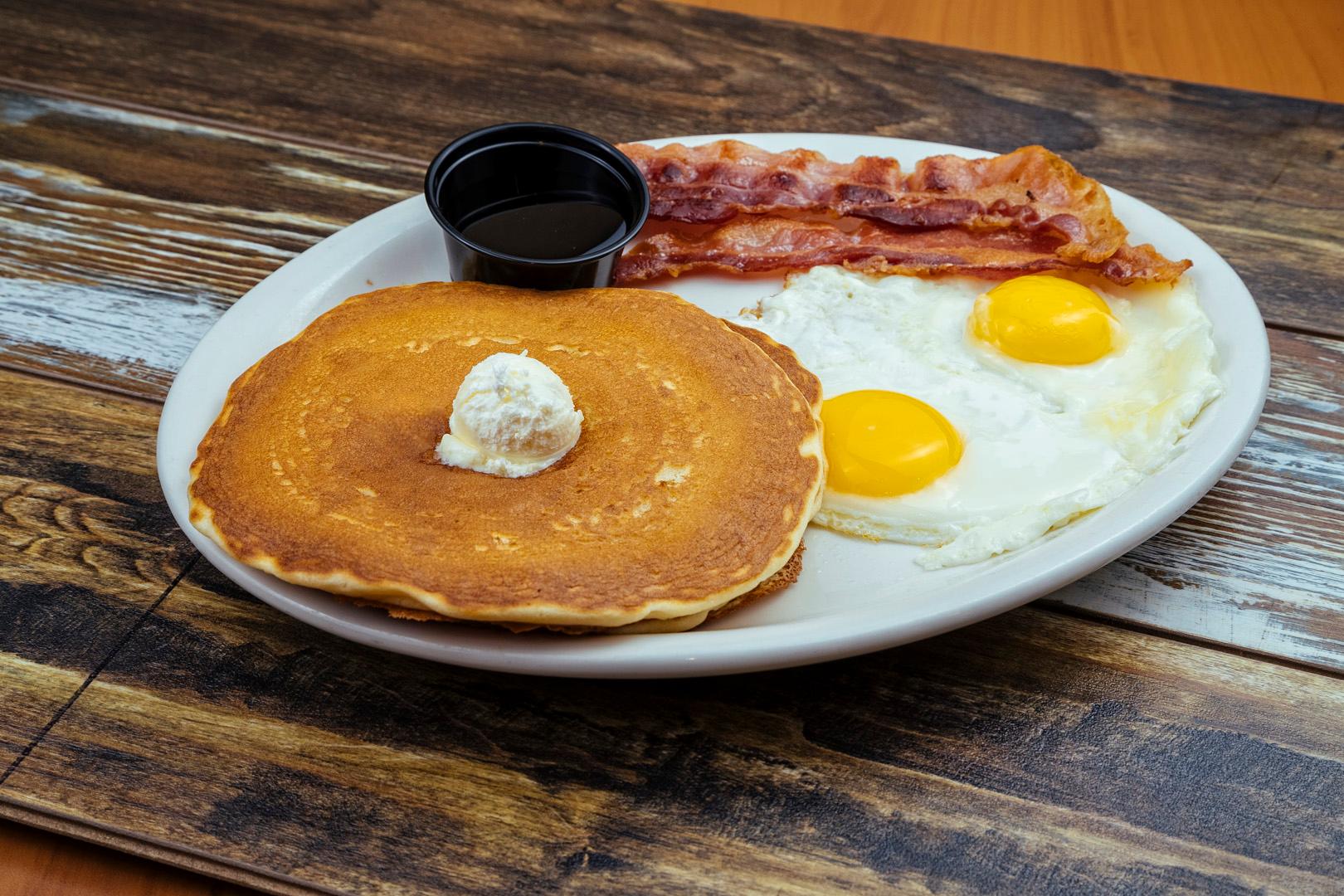 Two Eggs and Pancakes.