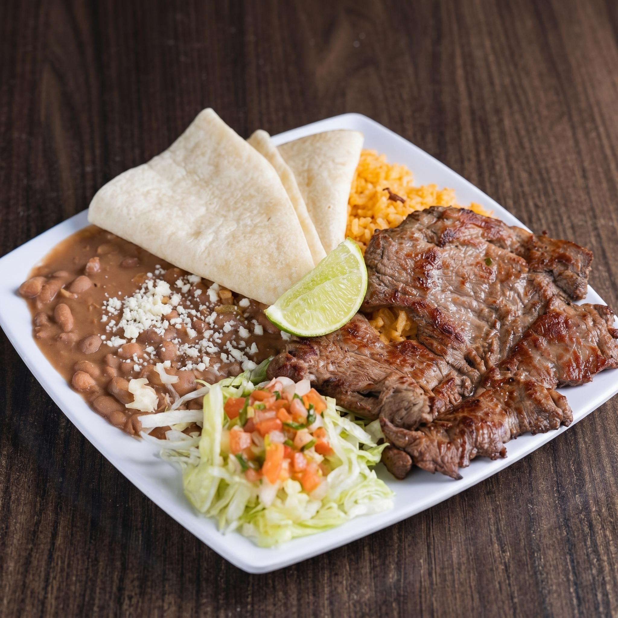 Carne Asada Plate.