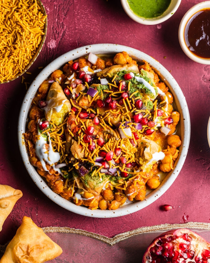 Samosa Chaat.
