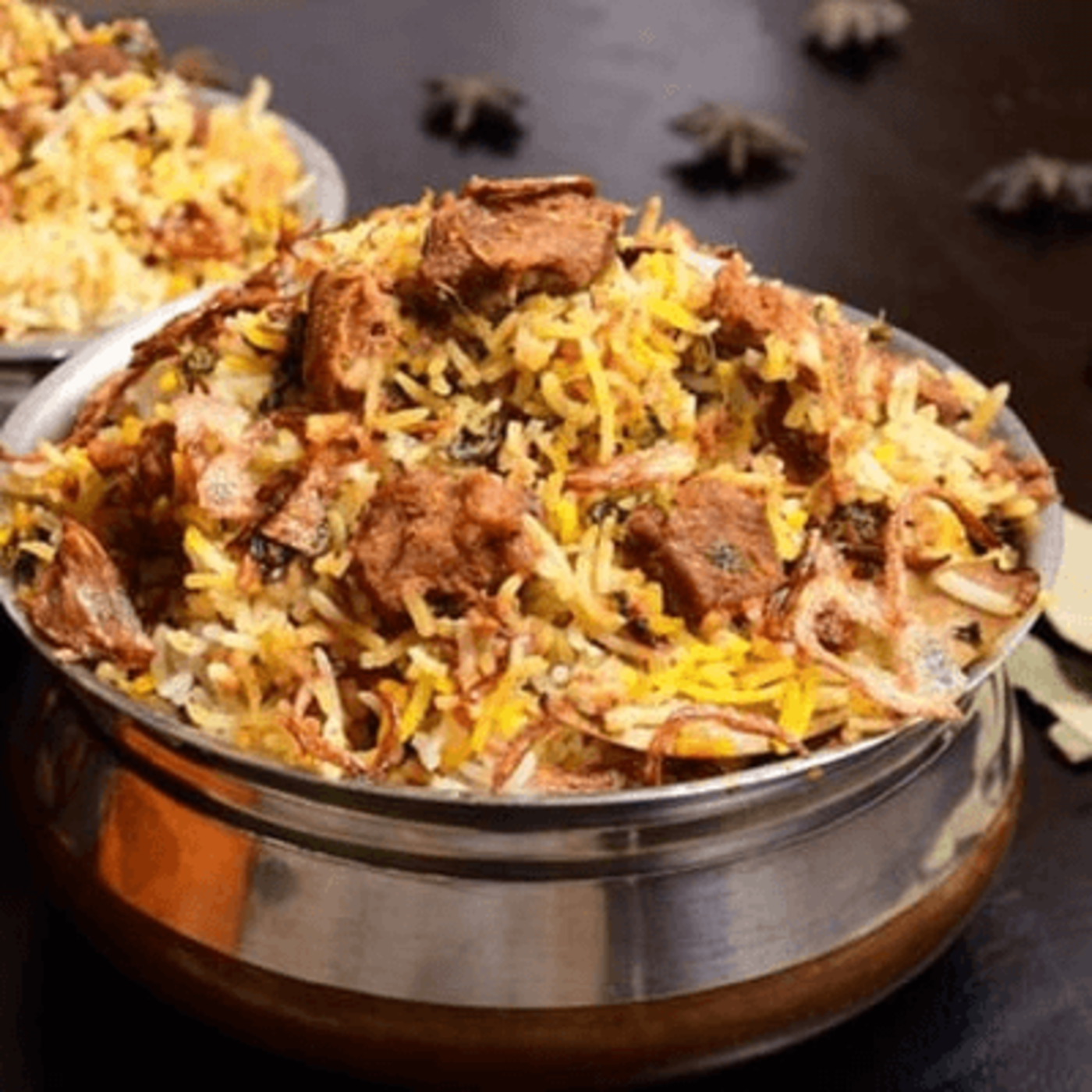 Goat Biryani (with Bone Curry Rice).