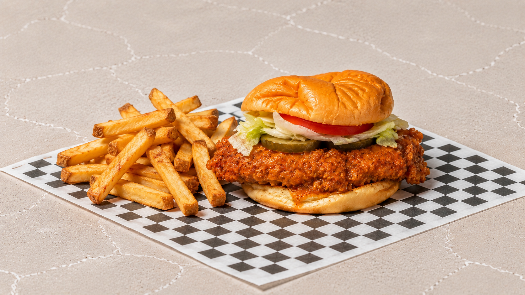 Hot Honey Chicken Combo.
