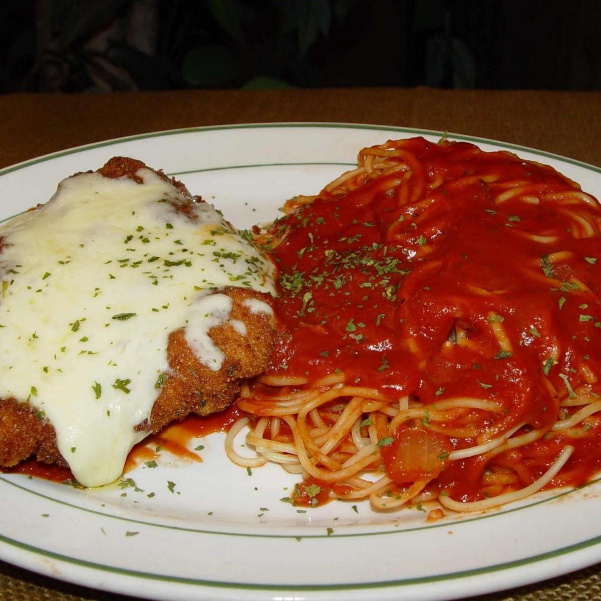 Veal Parmigiana.