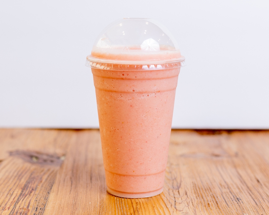 Strawberry, Orange, Banana.