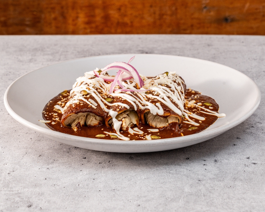 Enmoladas de Pollo.