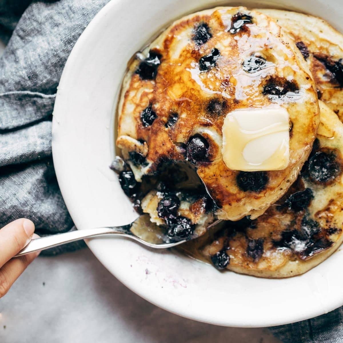 Blueberry Pancakes.