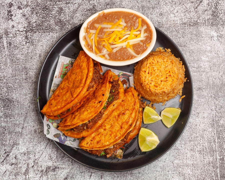 2 Birria Tacos.