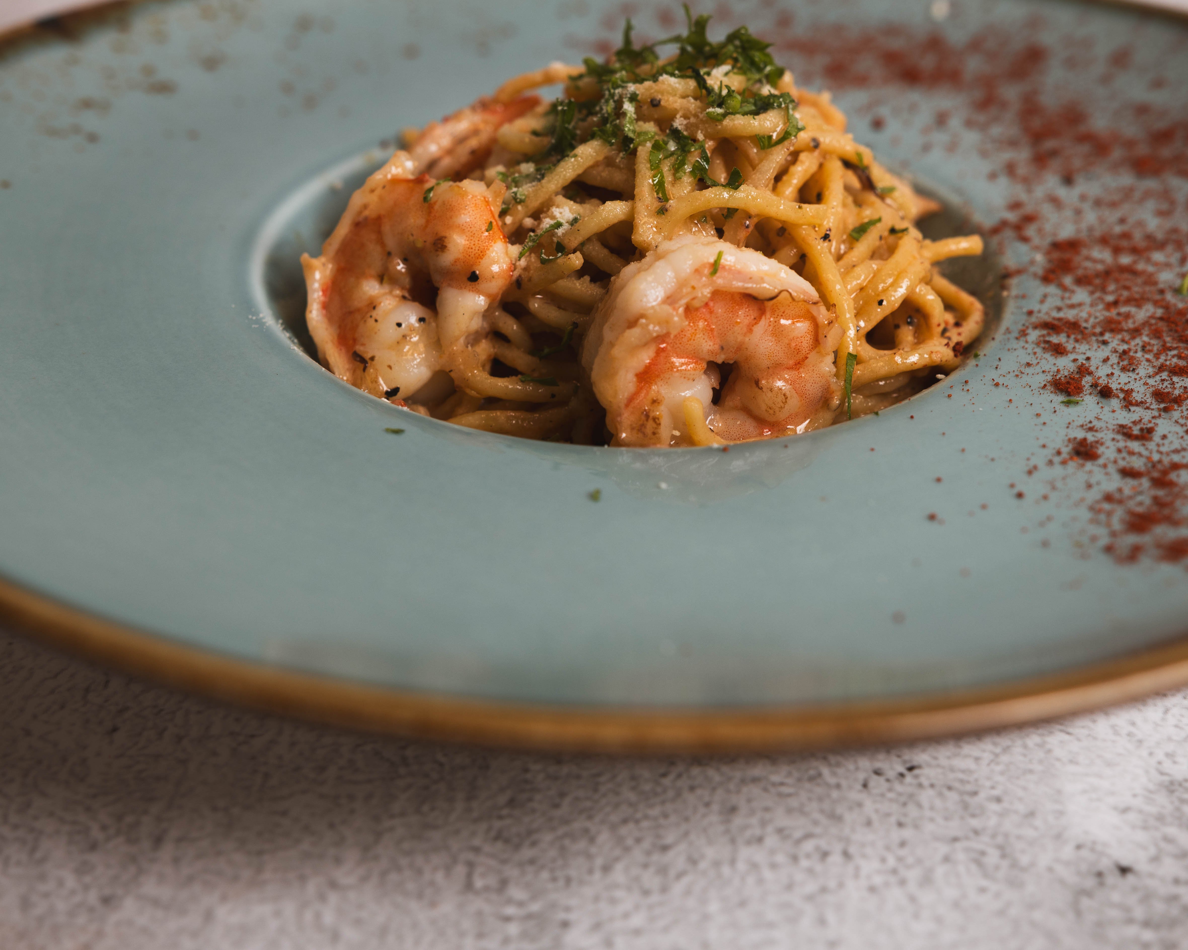 Lemon Garlic Shrimp Pasta
