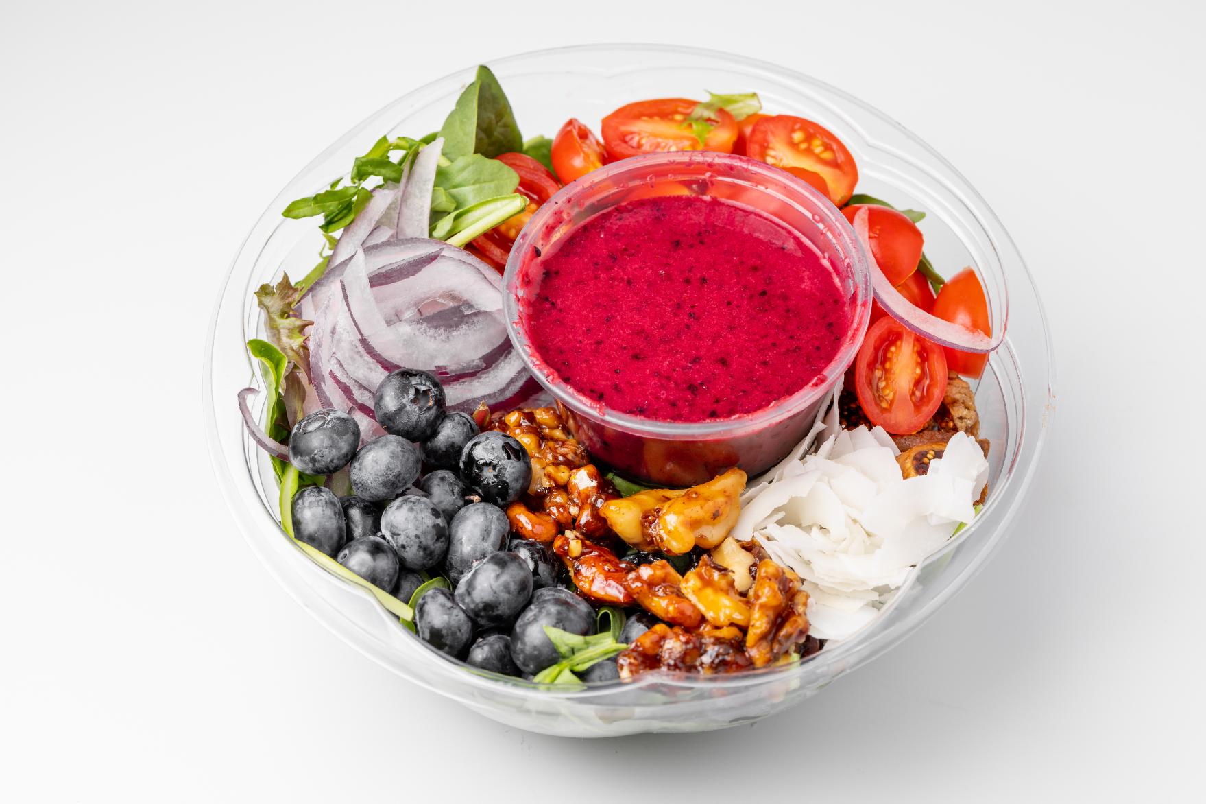 Wild Arugula & Blueberry Salad.