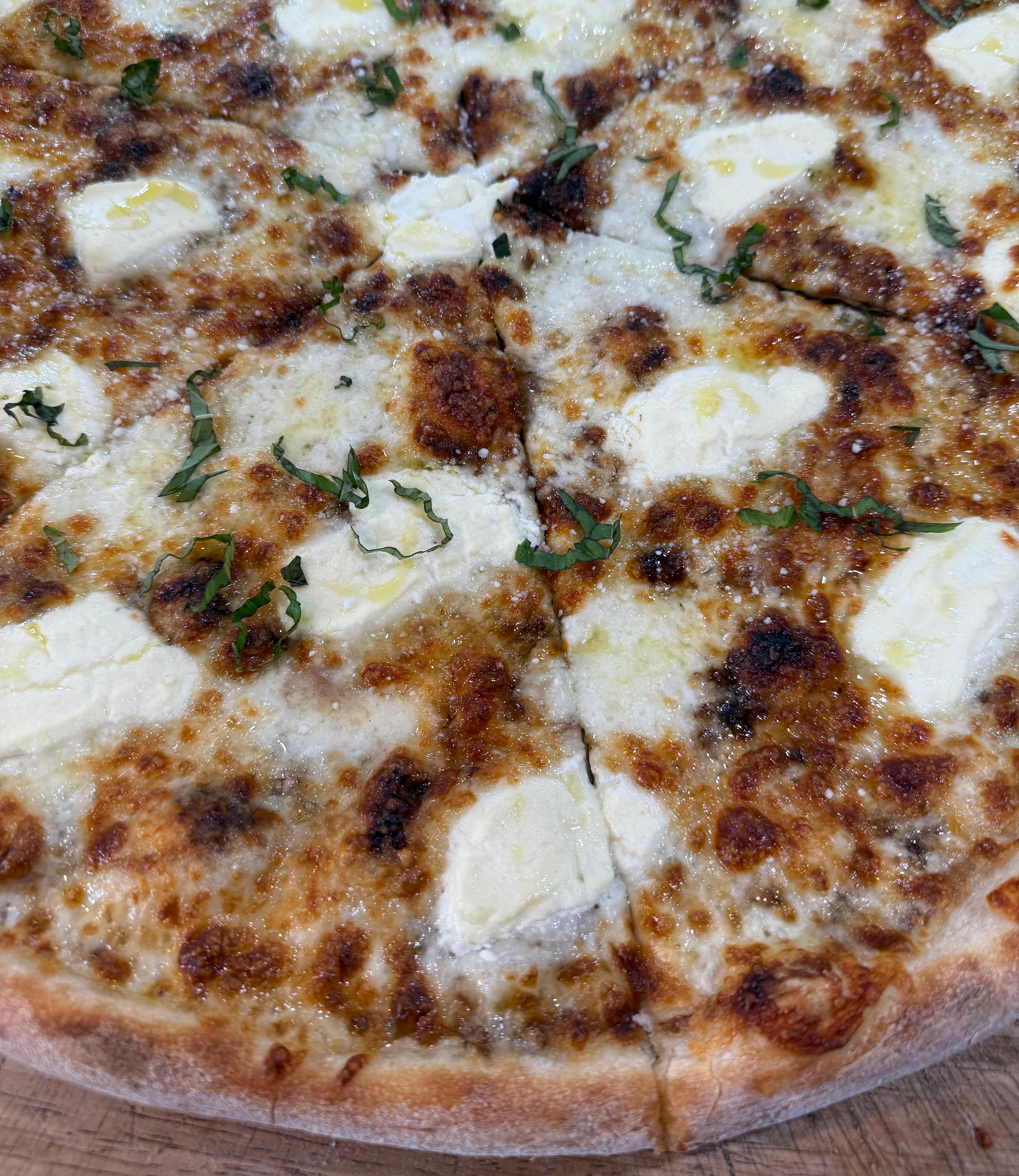 Ricotta Glaze Pizza.