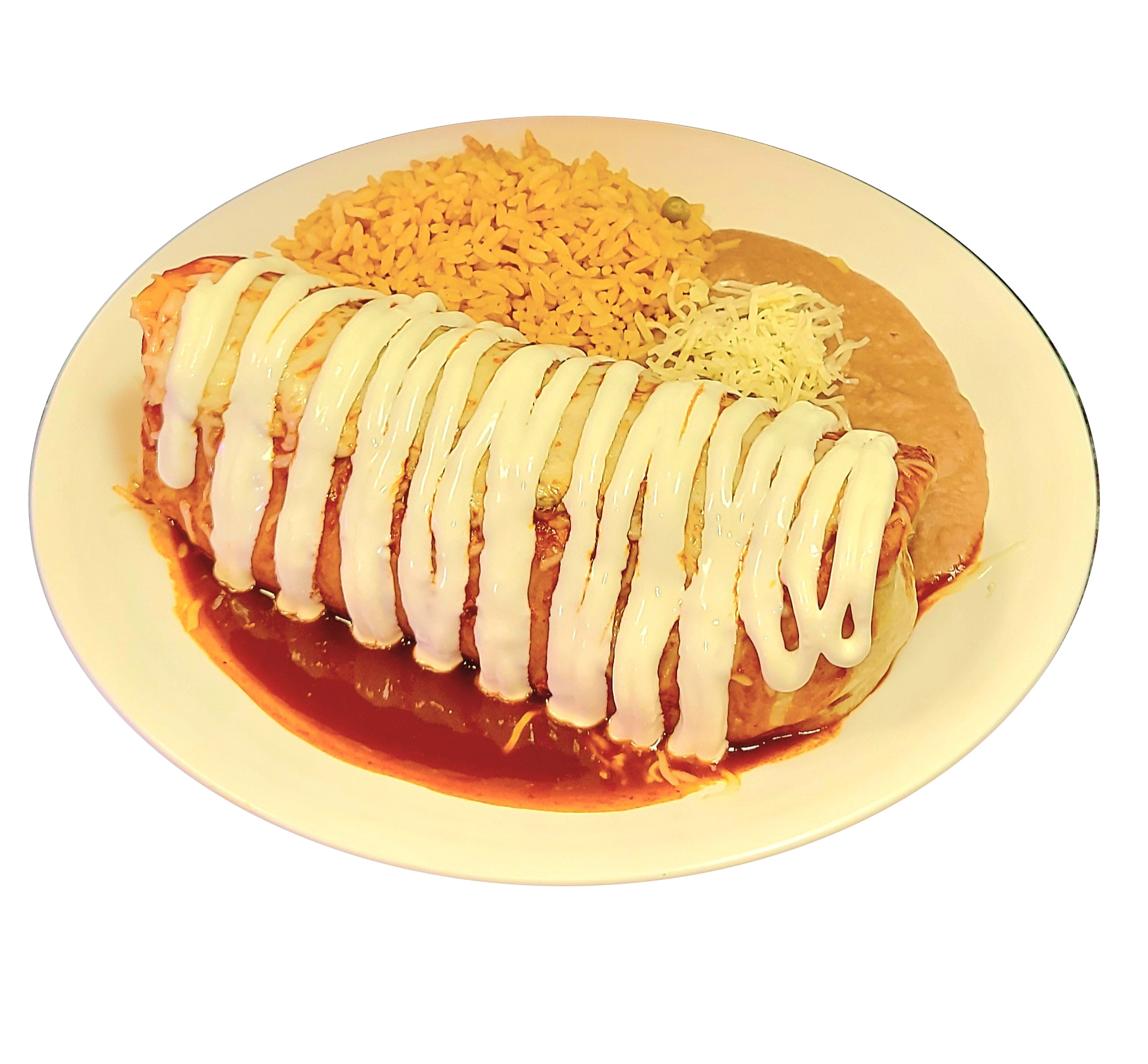 Wet Burrito Plate.
