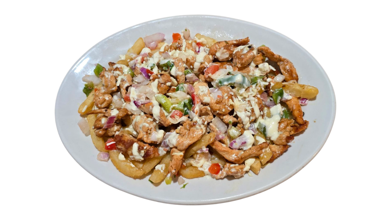 Papas Fritas Melted Cheese.