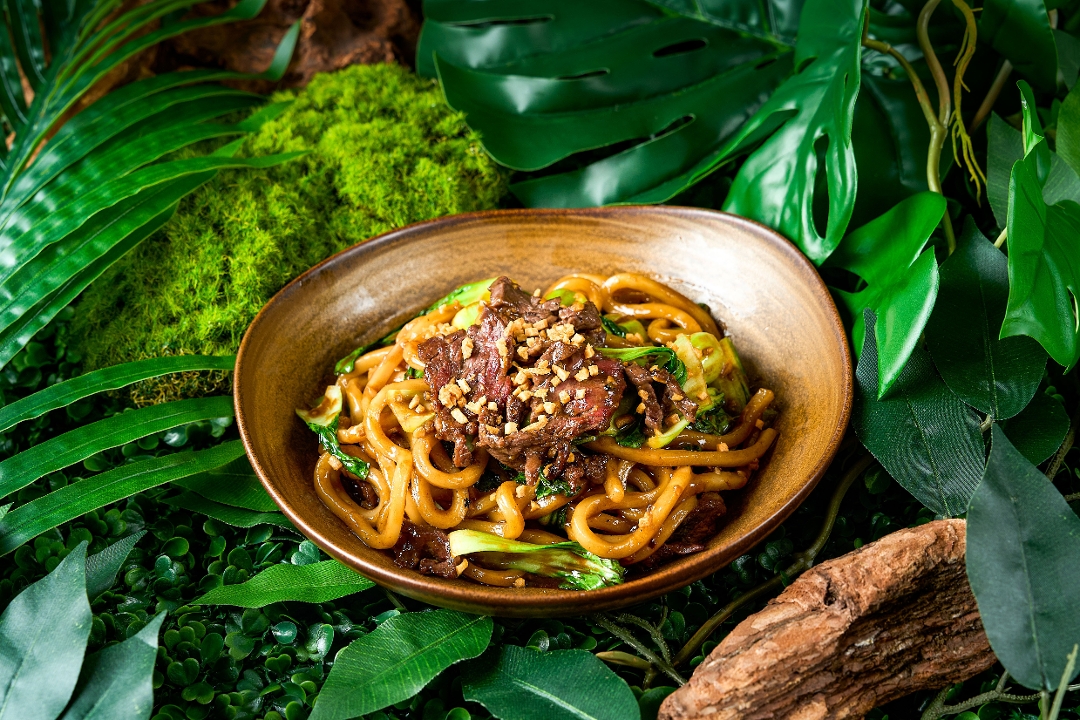 Garlic Udon Hanger Beef S 6 Serving.