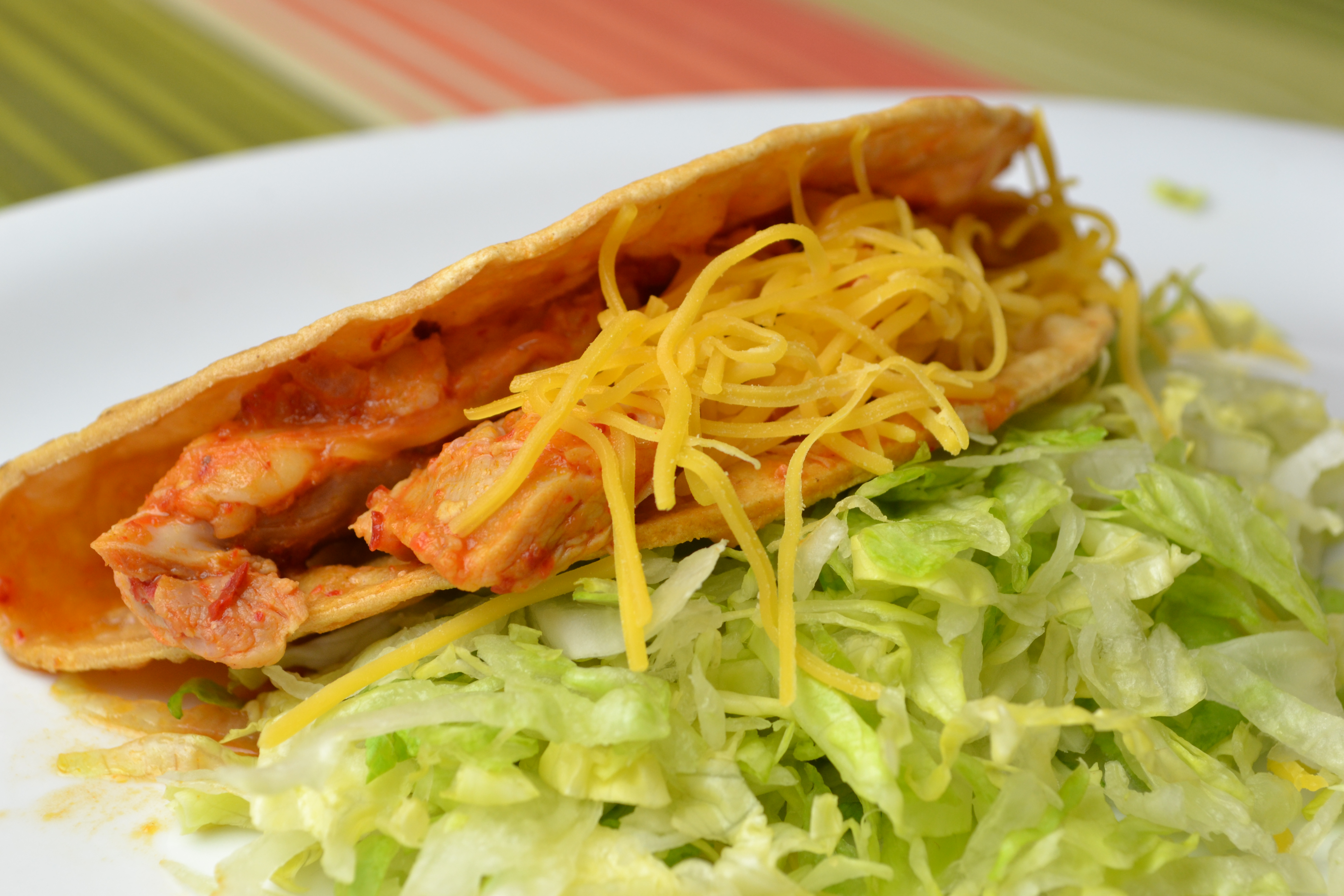 Hard Shell Chicken Taco.