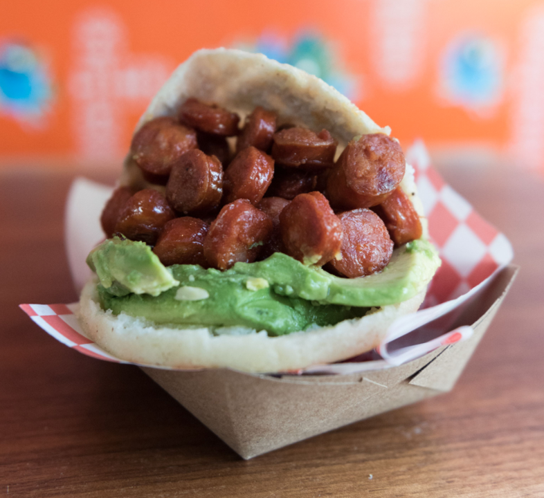 Chistorra & Avocado Arepa.