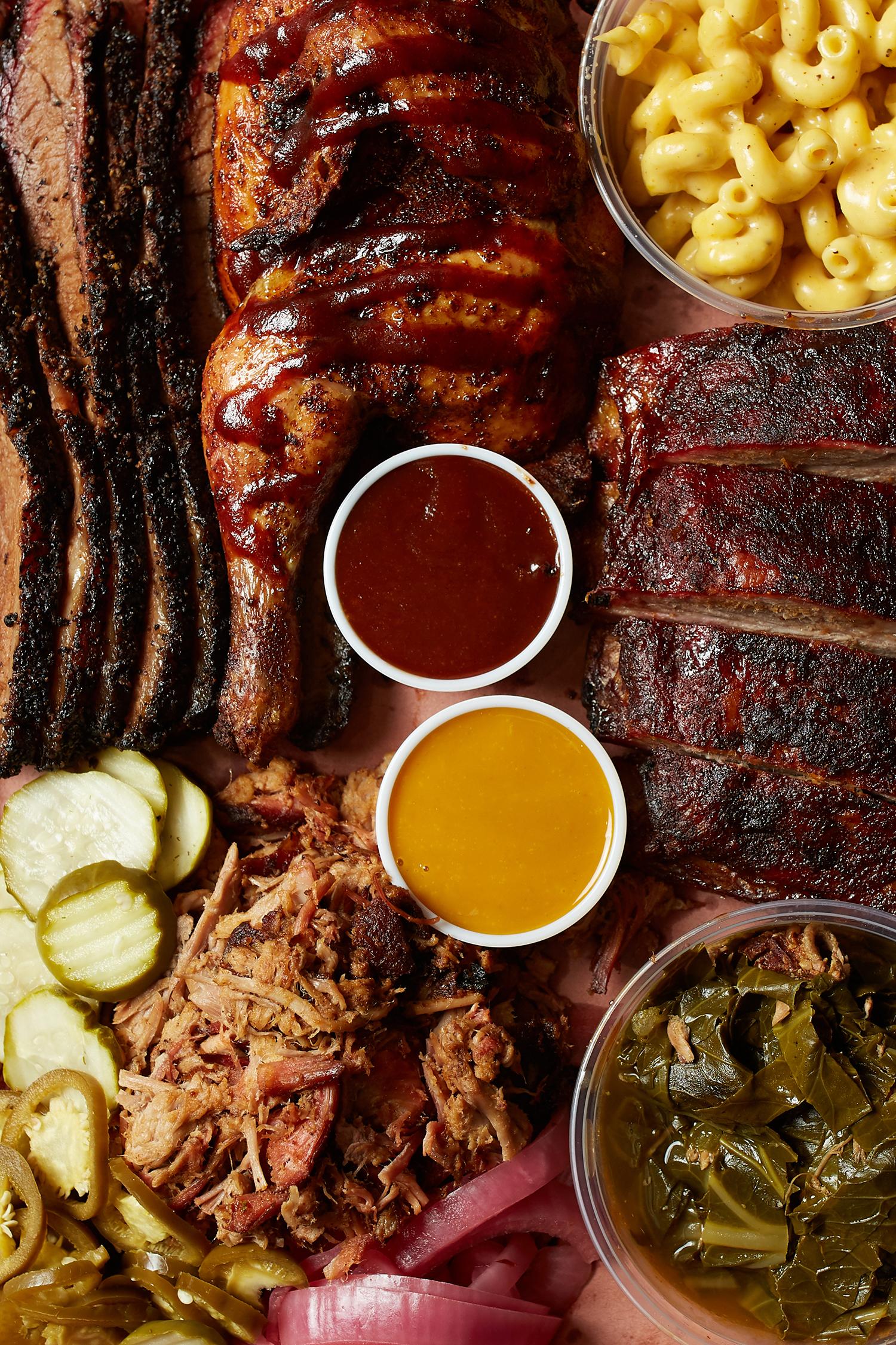 BBQ SAMPLER PLATTER.