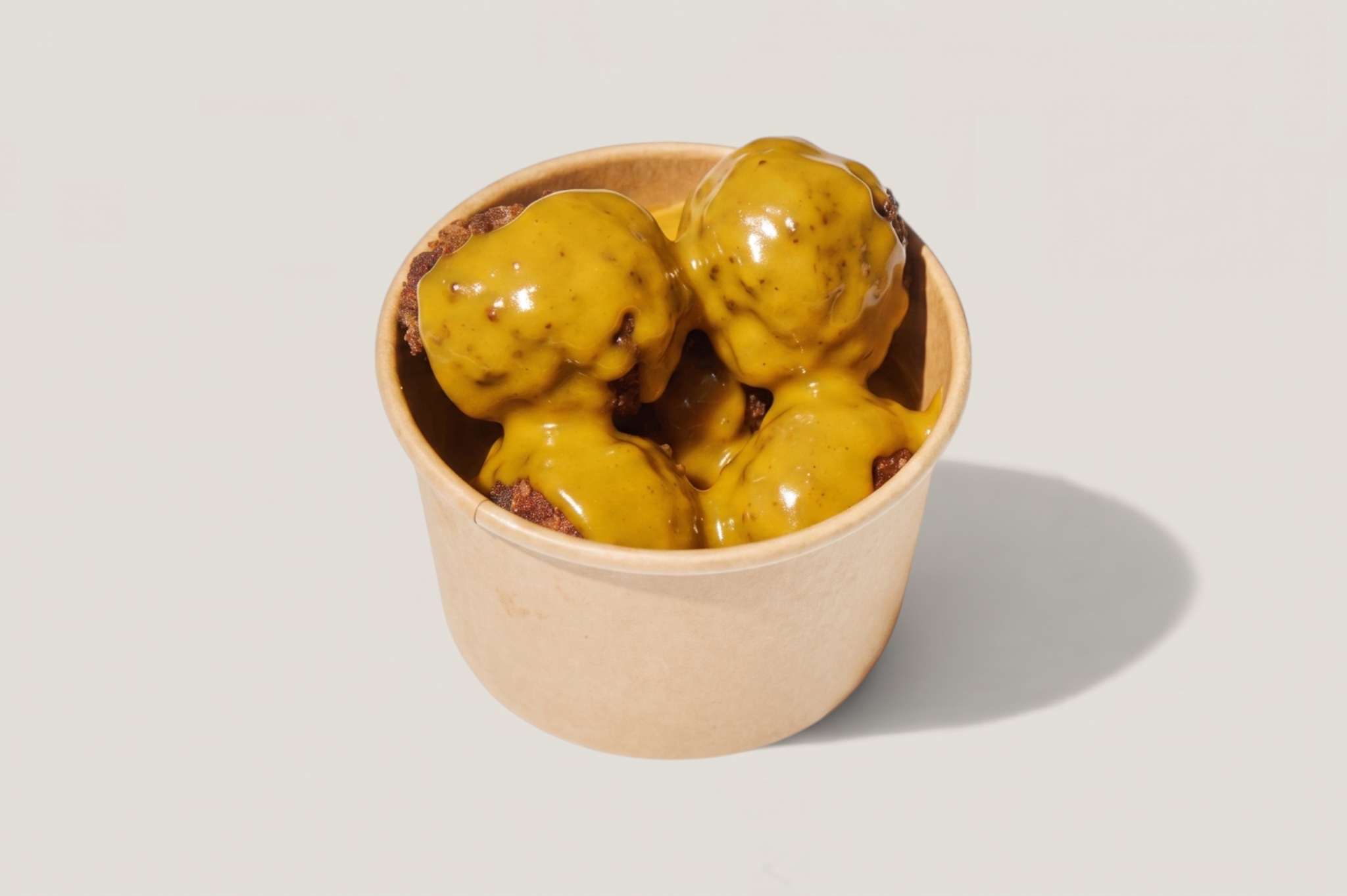 Turkey Meatballs with Honey Mustard.