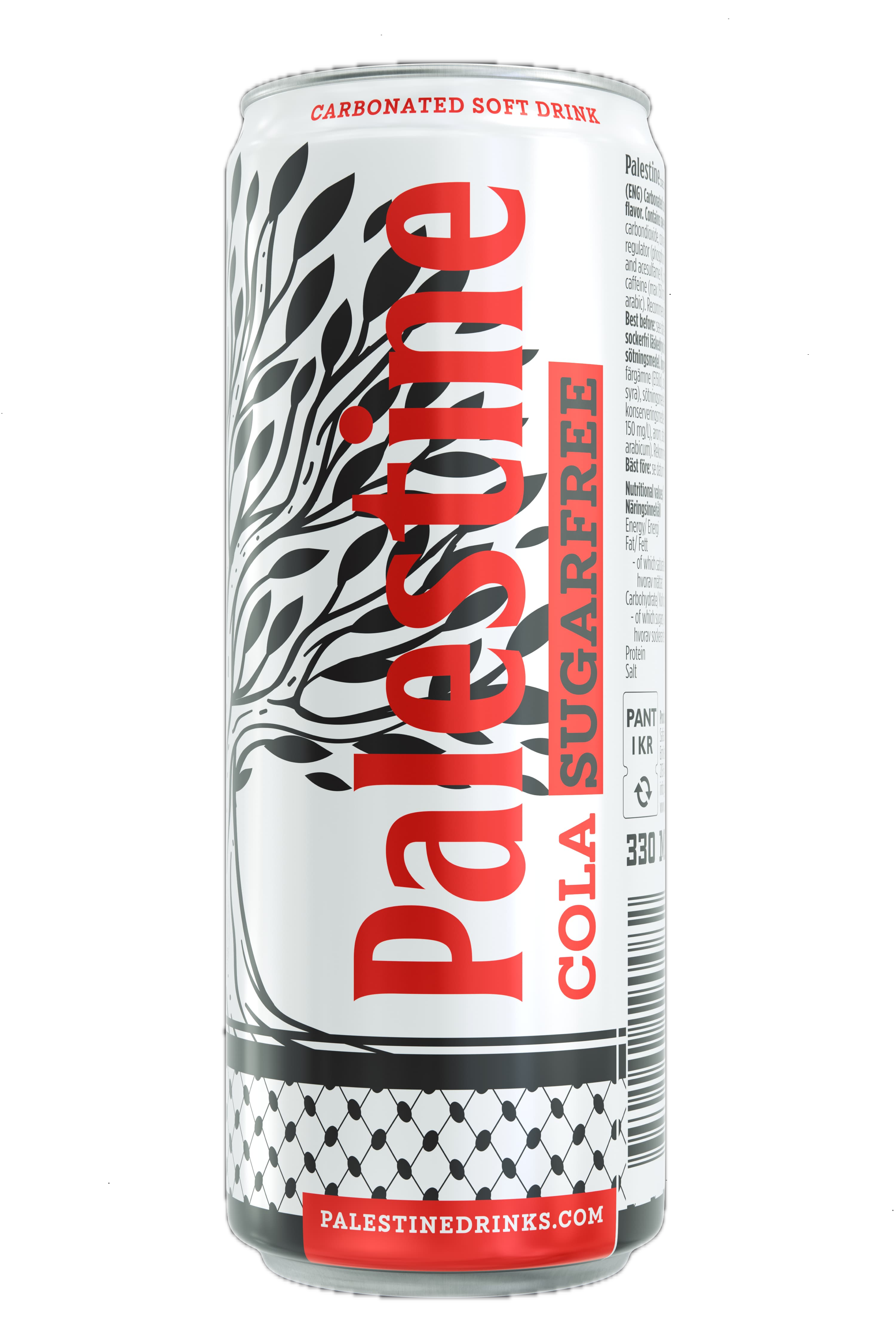 Palestine Cola Sugar Free.