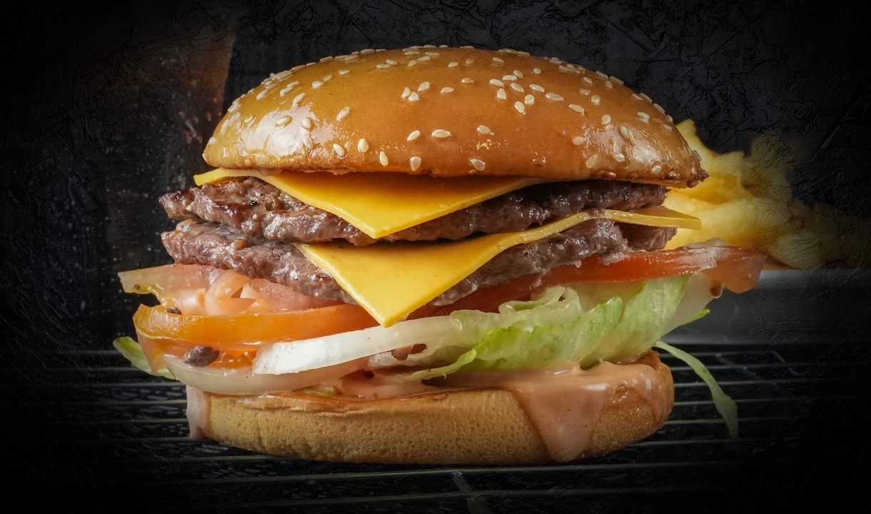 Double Cheese Burger.